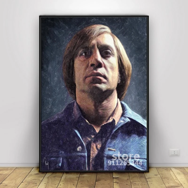 Картина на холсте Anton Chigurh постеры и принты настенные художественные изображения