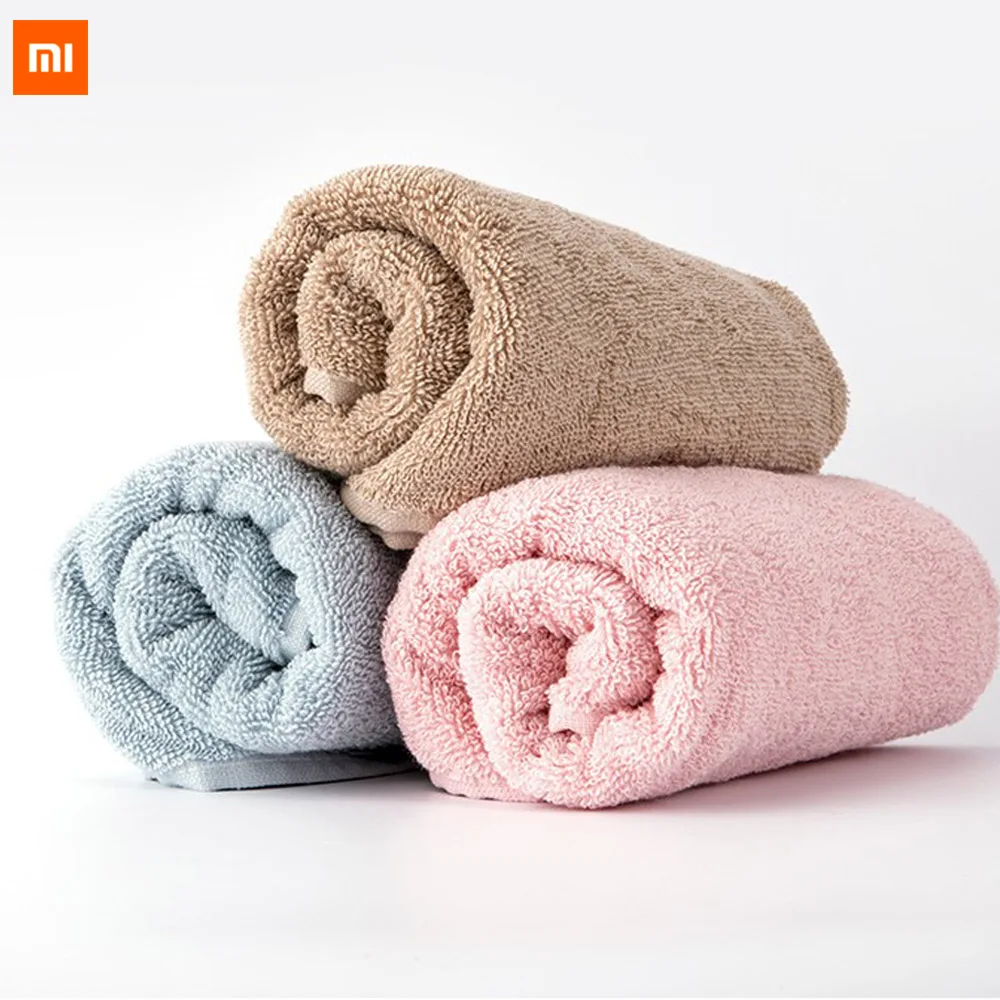 Xiaomi Youpin JJ домашнее хлопковое супер впитывающее полотенце для мытья быстросохнущее полотенце Мягкая для пары мужчин и женщин взрослых 33*70 см 3 цвета