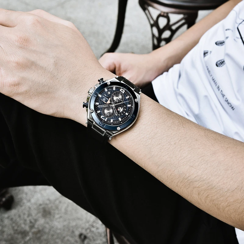 Relogio Masculino BENYAR Brand Luxury Chronograph Sport Watch Mens Watches Top Brand Luxury Quartz Wristwatch Clock Man New