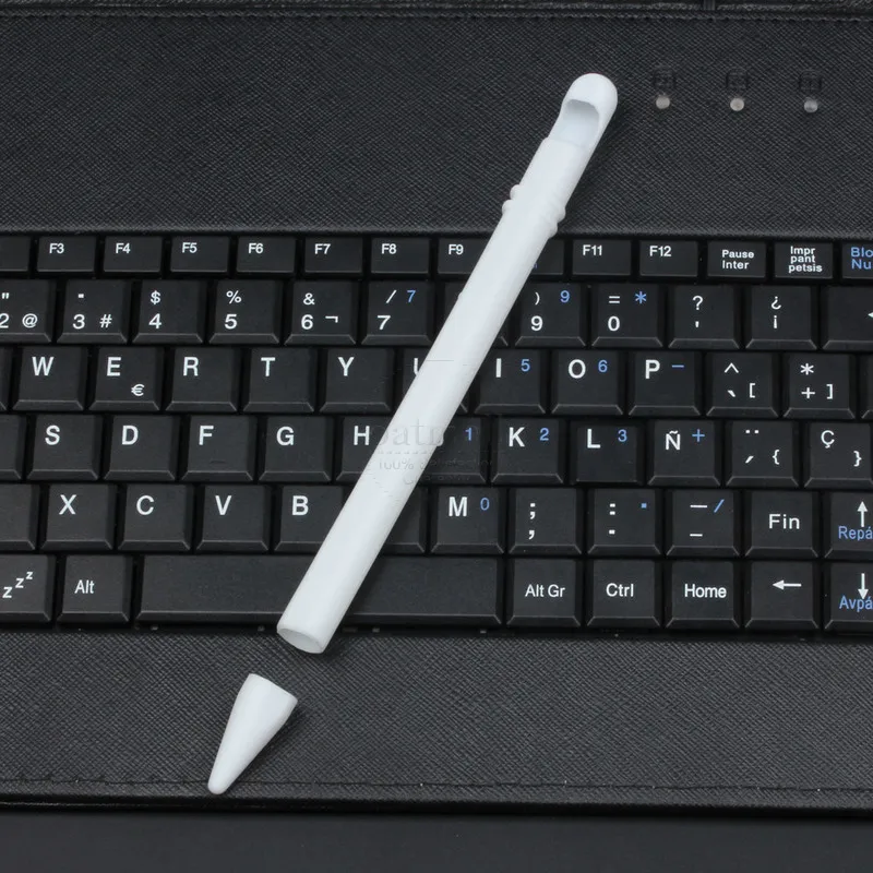 360 полный защитный чехол для Apple Pencil 2, мягкий силиконовый чехол для iPad Pencil, 2-й колпачок для наконечника, держатель для планшета, ручка-стилус, сумки - Цвета: White