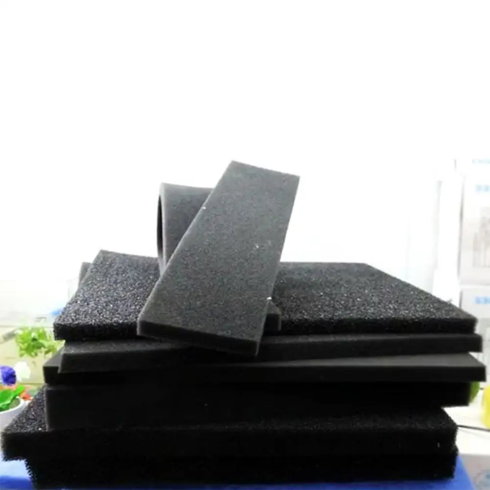 Fish Tank Water Purified Filter Black Biochemical Foam Aquarium Pond Sponge Filtration Pad Material Dropshipping Foam Sponge