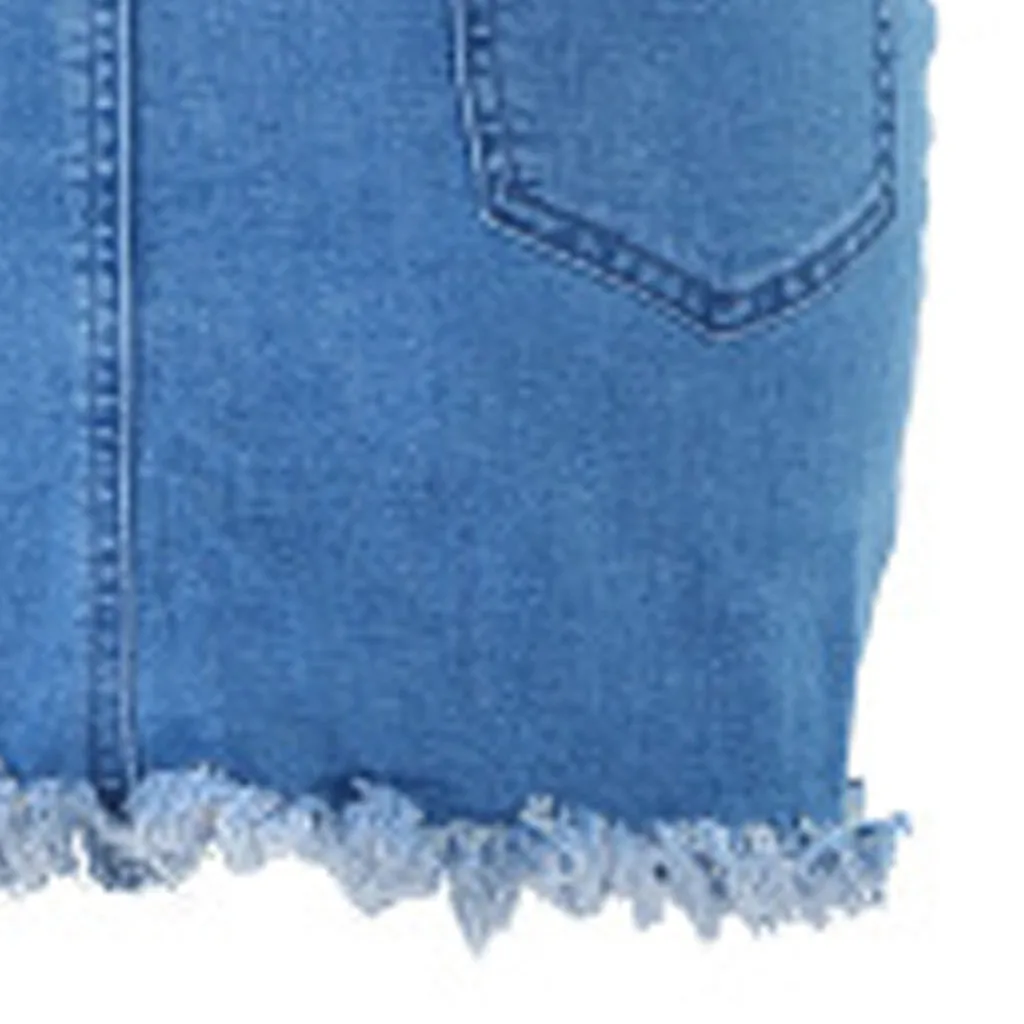 KANCOOLD женская синяя однотонная короткая джинсовая юбка-карандаш с высокой талией, джинсовая юбка с карманами и пуговицами, Универсальная джинсовая юбка