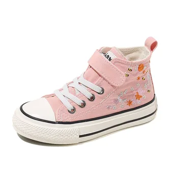 

Babaya Children's Canvas Shoes Girls Hight-Top Kids Casual Shoes for Girl Baby 2020 Autumn New Style Girls Fashion Sneakers