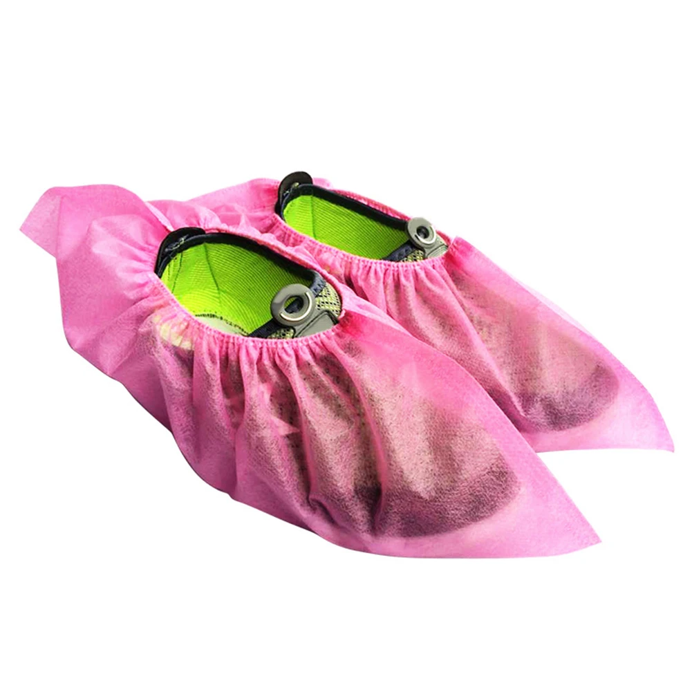 Description Picture 3 of item20/50/100pcs Disposable Shoe Cover Dustproof Non-slip Dhoe Cover Children Students Adult Non-woven Household Foot Cover 2021