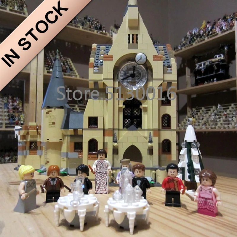 

In Stocks Clock Tower Castle Express Fantastic Beasts Blocks Movie Potter 900pcs 75948 Model Kids Toys Gift