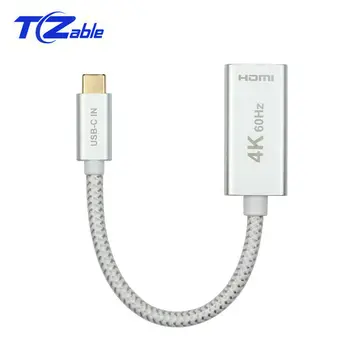 

Type C To HDMI Cable USB C To HDMI Adapter For Samsung Converter for MacBook2016 0.23M