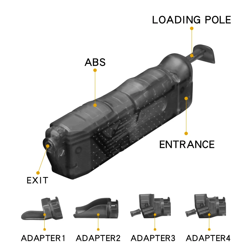 New Airsoft Plastic BB Speed loader 250 Rounds for 4.5MM Tactical Military BB Loader Paintball Accessories Outdoor Hunting