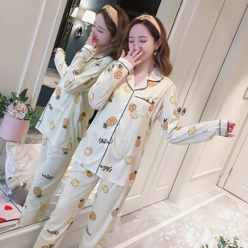 

Pregnant Women Confinement Clothing Double Long Open Chest Japanese Korean Hoodie T-shirt WOMEN'S Pajamas Maternal Lactation Gar