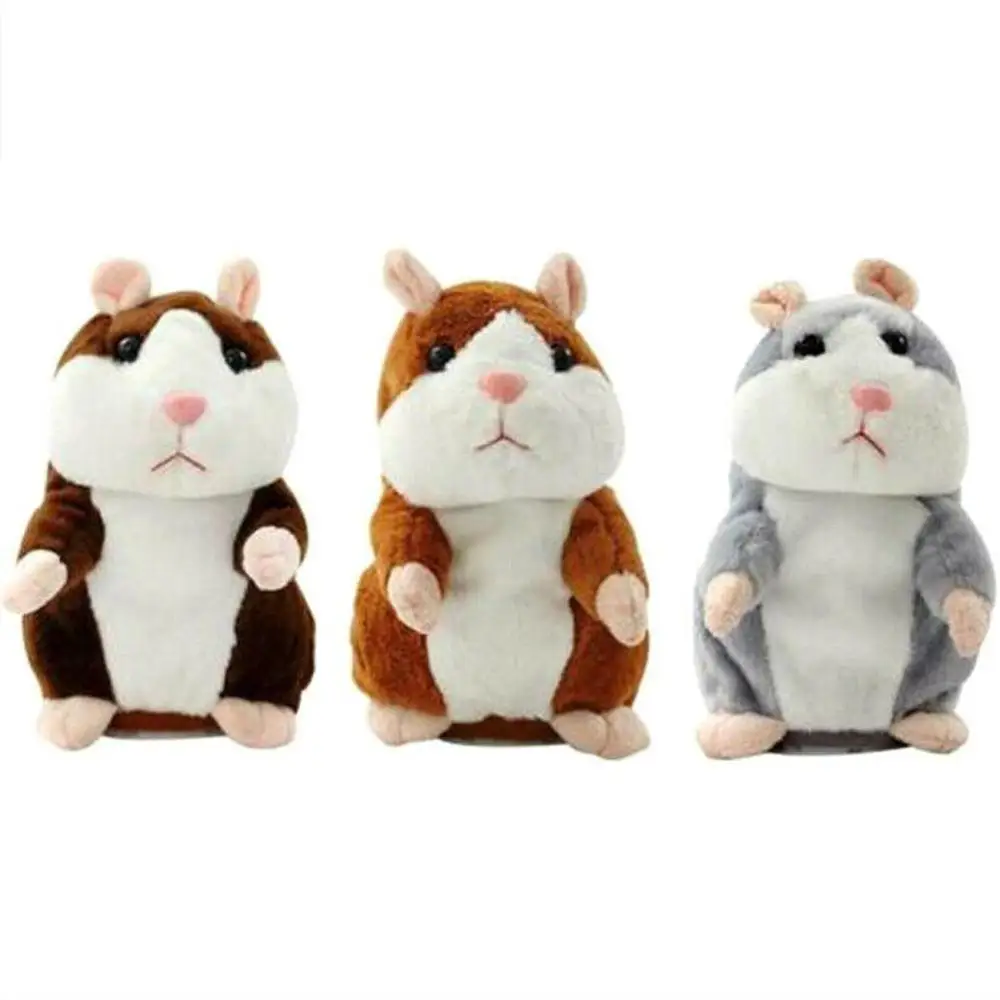 

Genius Talking Electronic Hamster Pet Plush Toy Repeat What You Say Educational Talking Toys Stuffed Animals for Children