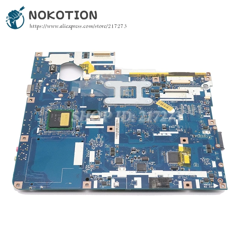 NOKOTION MBN5402001 MB. N5402.001 материнская плата для ПК acer eMachines E525 E725 5732Z основная плата KAWF0 LA-4851P DDR2 Бесплатный процессор