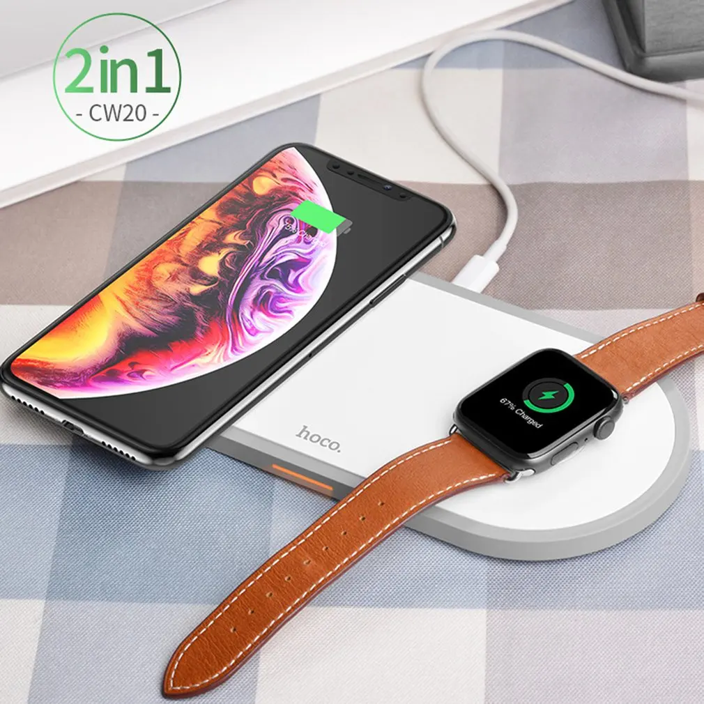 Cw20 Беспроводное зарядное устройство Usb интерфейс беспроводное быстрое зарядное устройство type-C вход+ беспроводной выход зарядное устройство для Apple Watch/Iphone
