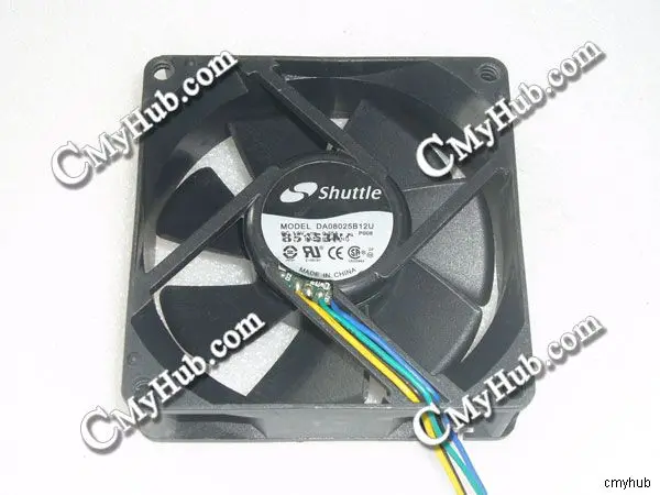 Для челночных DA08025B12U P008 DC12V 0.35A 8025 8 см 80 мм 80x80x25 мм 4Pin Вентилятор охлаждения