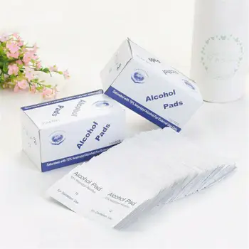 

100Pc/box 75% Alcohol Wipes Disinfection Sterilization Portable Wet Wipes Cotton Pad Cleaning Home Office Travel Alcohol Wipes