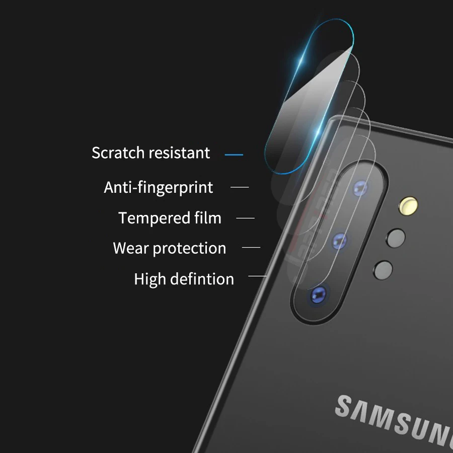 2 шт Защитное стекло для объектива на samsung Galaxy Note 10 Pro закаленное стекло Note 10 Защитная пленка для экрана камеры