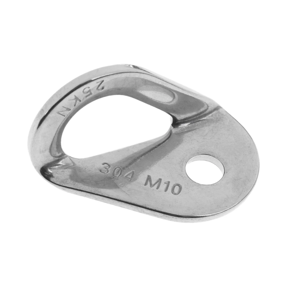 Outdoor Durable Stainless Steel 25KN 5620 LBS Anchor Plate Rock Climbing Bolt Hanger Climbing Camping & Hiking Accessories