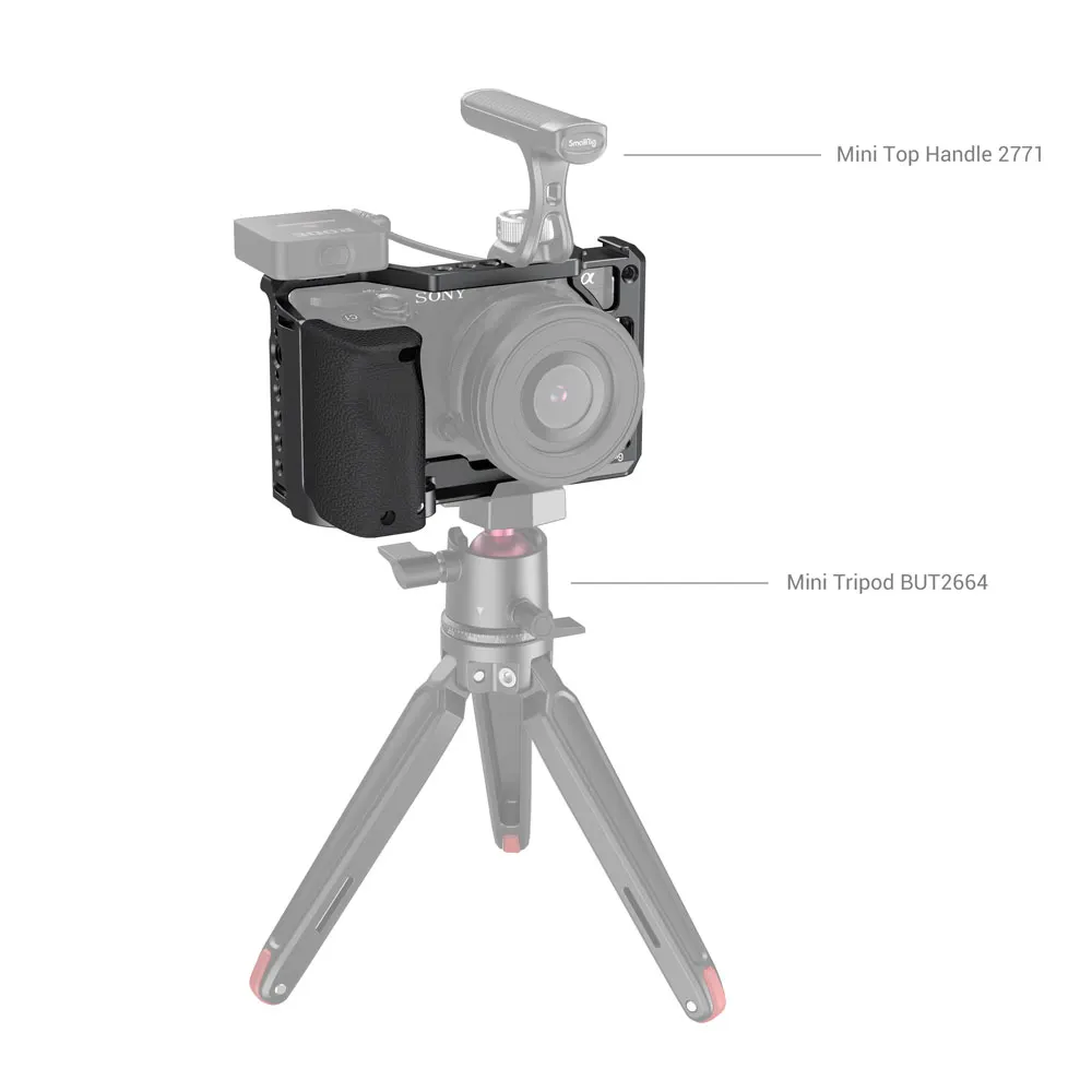 Gaiola de câmera smallrig com alça de