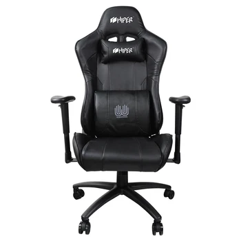 

Gaming chair black HIPER HGS-103 (massage, skin-PU 2D armrest, gas lift class 4, adjustable angle of inclination, the tilting mechanism)