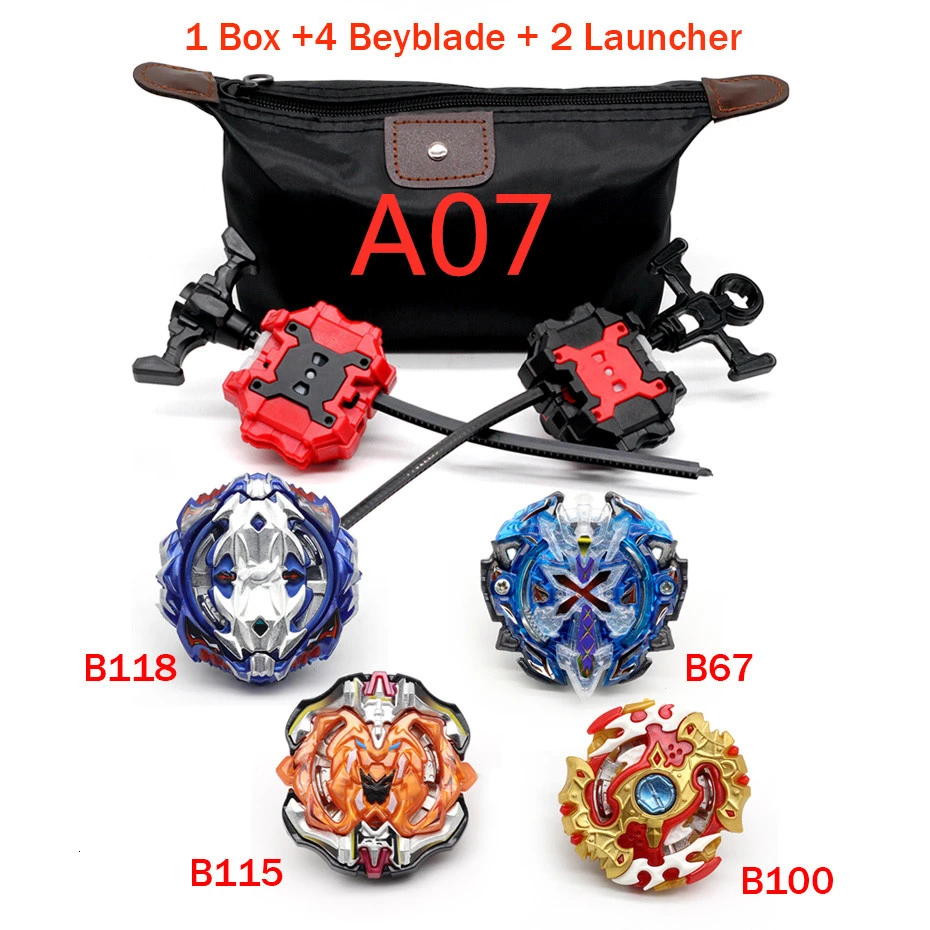 A07 TAKARA TOMY комбинированная сумка для хранения Beyblade Burst набор Beyblades Arena Bayblade Металл Fusion 4D с пусковой установкой волчок игрушки - Цвет: A07