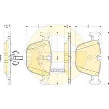 Brake pads Bmw F07 Gt 535-550 10/F01/02/03/04/730-760 08-rear Girling 6118572 Girling. 6118572