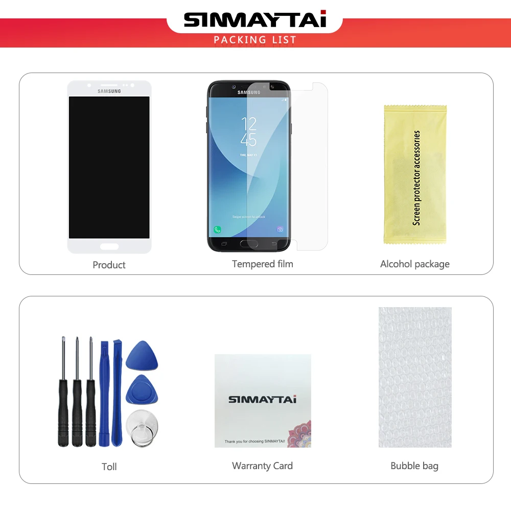 Супер AMOLED ЖК для 5," samsung Galaxy J7 ЖК-экран+ сенсорная панель дигитайзер Замена для J710