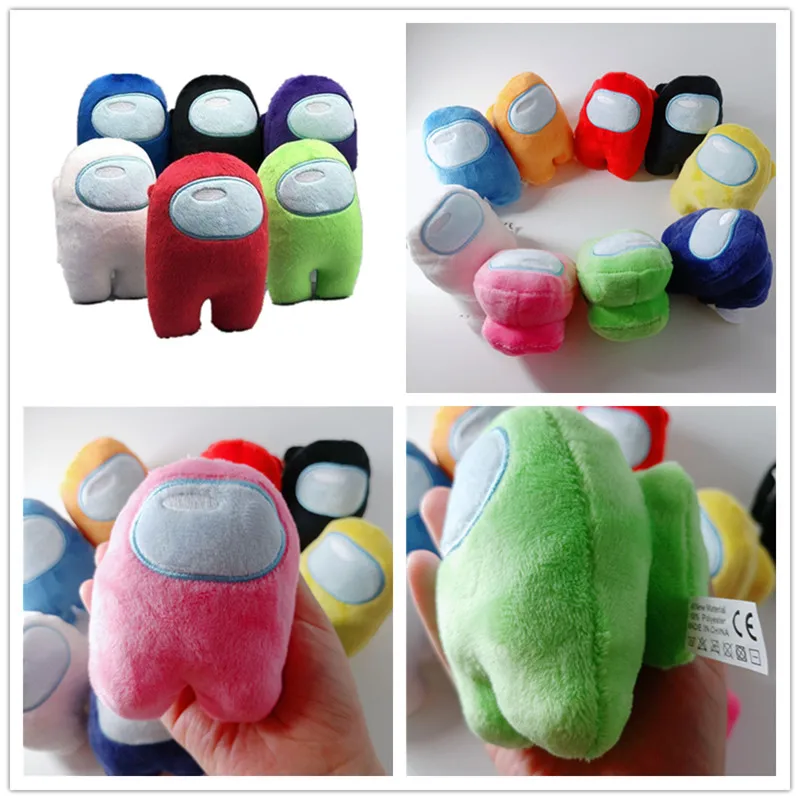 

10CM Among Us Plush Plushie Peluches Game Dolls Cartoon Pillow Stuffed Toys Figure Model Kids Children Christmas Gift