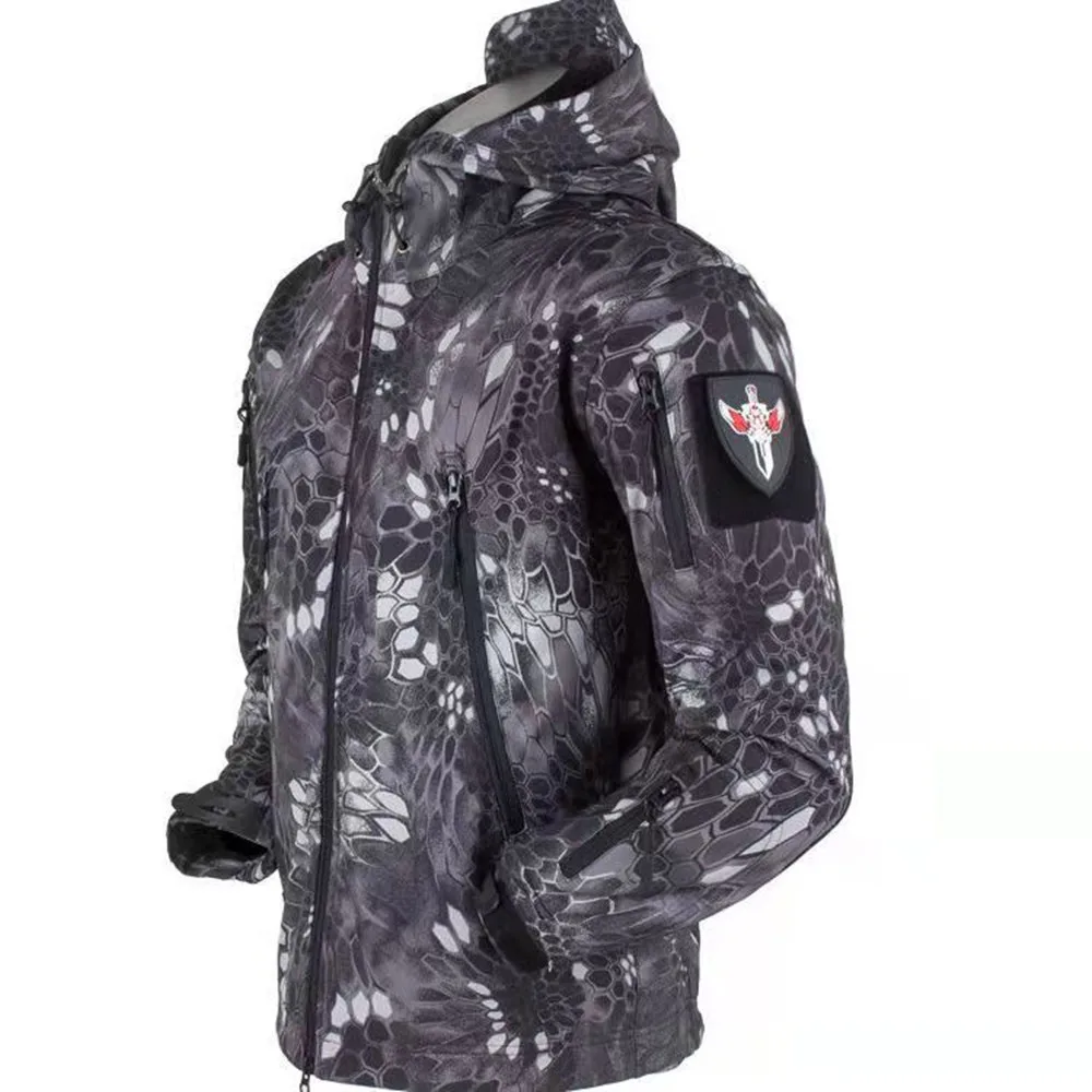 Classic Outdoor Waterproof SoftShell Jacket Men Hunting Windbreaker Hiking Coat Camping Fishing Tactical Jacket Military Clothes