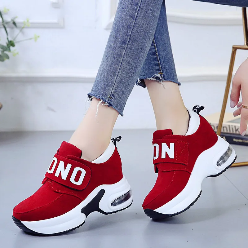 

Women Platform Wedges high heels dress ankle Martin Boots women shoes Casual warm snow boots botas Women botas Plus Size 35-40