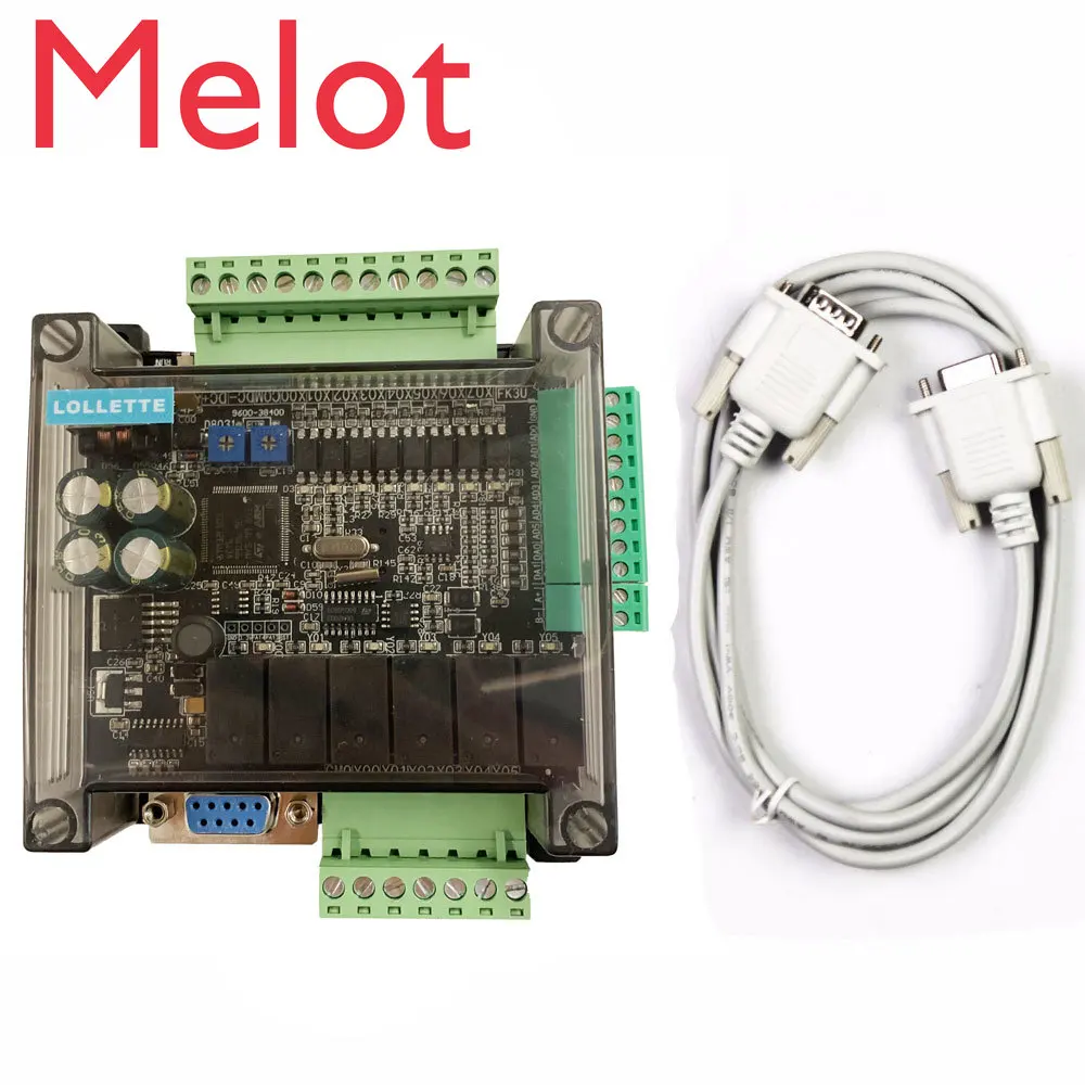 LE3U FX3U 14MR 6AD 2DA RS485 8 вход 6 релейный выход аналоговый 2 (0-10 В) plc контроллер RTC (часы