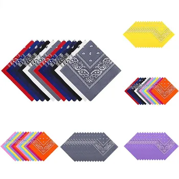 

Fashion 12PC Men Women Bandanas Soft Durable Female Male Bandana Good Air Permeability Scarf opaska do wlosow