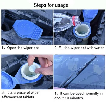 

12*Car Windshield Glass Washer Cleaner Compact Effervescent Tablets Detergent