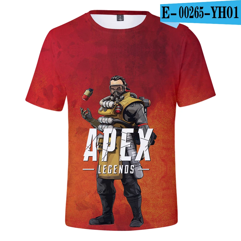 Слоновая кость Apex Legends/футболки для мужчин и женщин, летняя новая модная футболка с короткими рукавами футболка для мальчиков и девочек дышащие футболки Apex Legends - Цвет: Слоновая кость