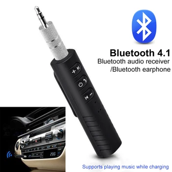 

3.5mm Car Bluetooth Kit Hands free Music Audio Receiver Adapter Auto AUX Kit for Speaker Headphone Bluetooth