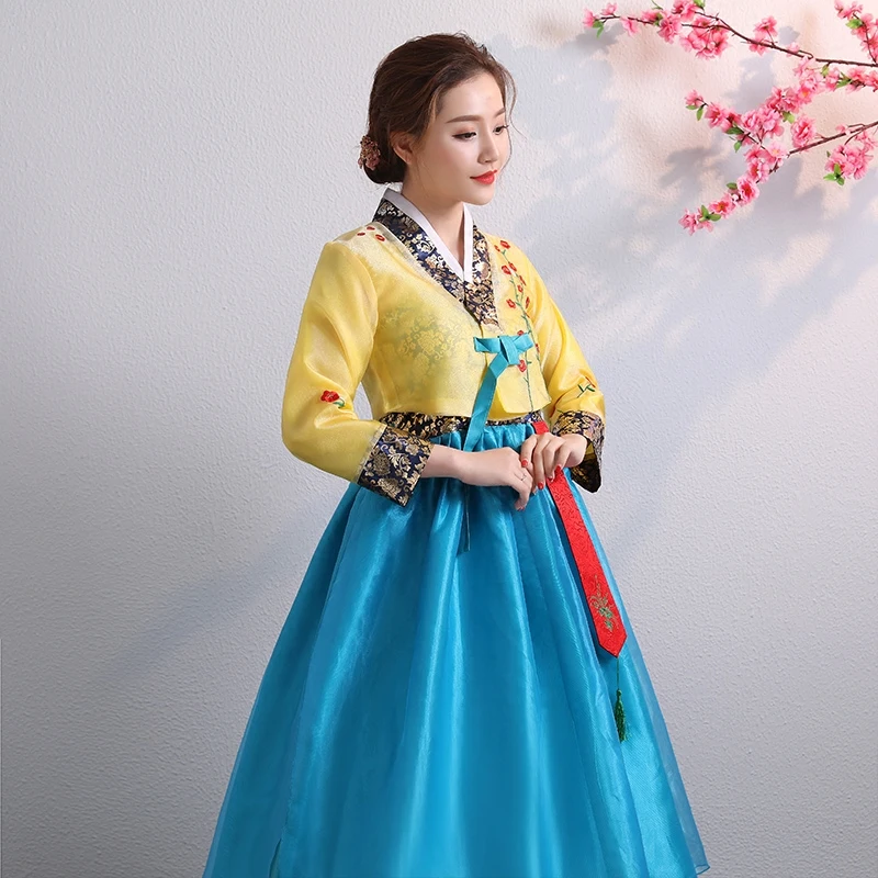 korean hanbok traditional korean style clothing national korean traditional dress hanbok national costume - Цвет: color4