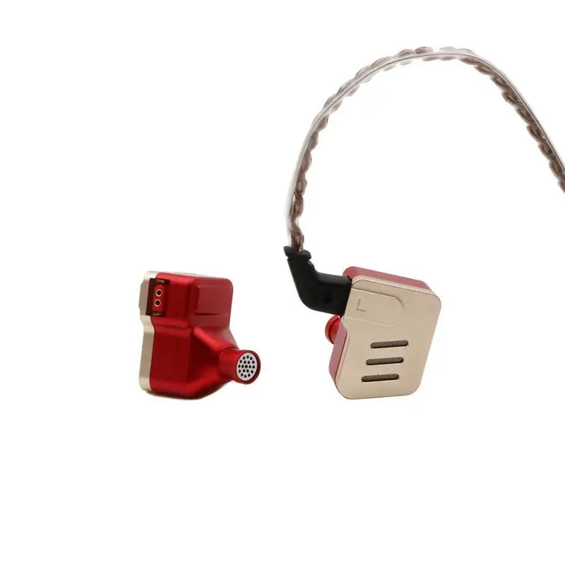 Плотным верхним ворсом KZ BA10 5BA уравновешенных якоря Hi-Fi стерео наушники-вкладыши IEM с Алюминий сплава чехол, 0,75 мм 2 pin кабель