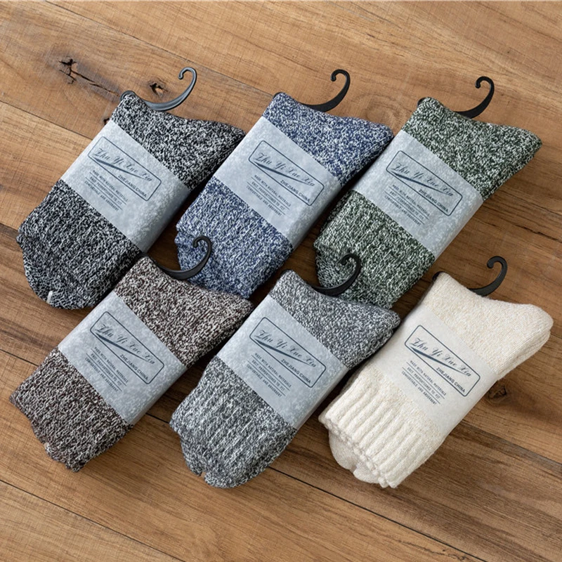 Носки Against Cold Snow Plus бархатные зимние кашемировые теплые мужские носки супер