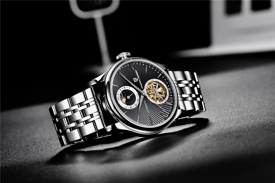 PAGANI DESIGN Top Marke Herrenuhr Mode Tourbillon Automatik Mechanische Uhr Herren Edelstahl Wasserdichte Uhr Relogio Masculino