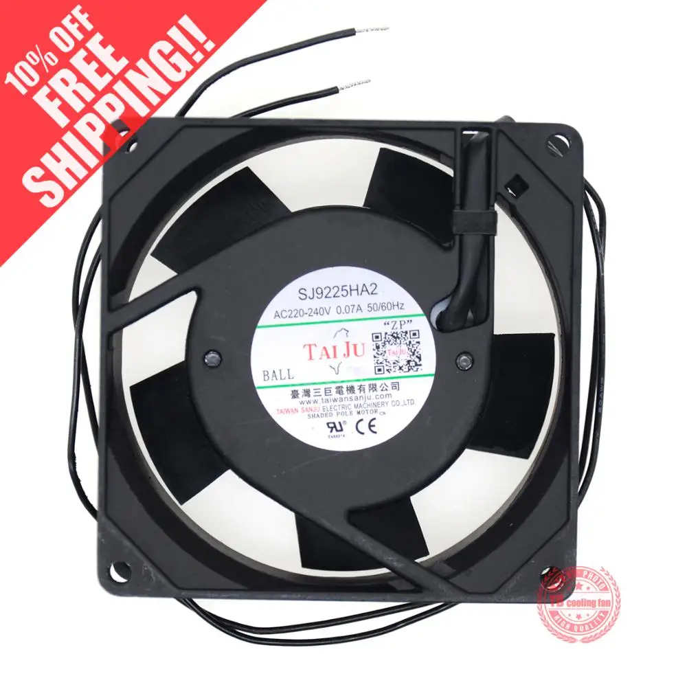 Новый Suntronix SAN JUN SJ9225HA2 9 см 220 В двойной шарикоподшипник 9225 тихий охлаждающий