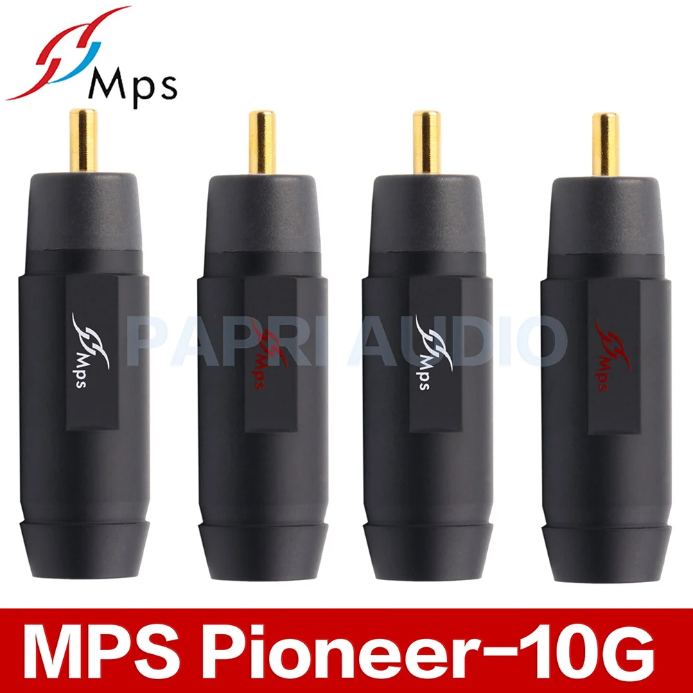 MPS Pioneer-8G/10G/8R/10R разъем HiFi RCA ремонтный штекер аудио разъем позолоченные Родиевые вилки для 8 мм/10 мм кабеля