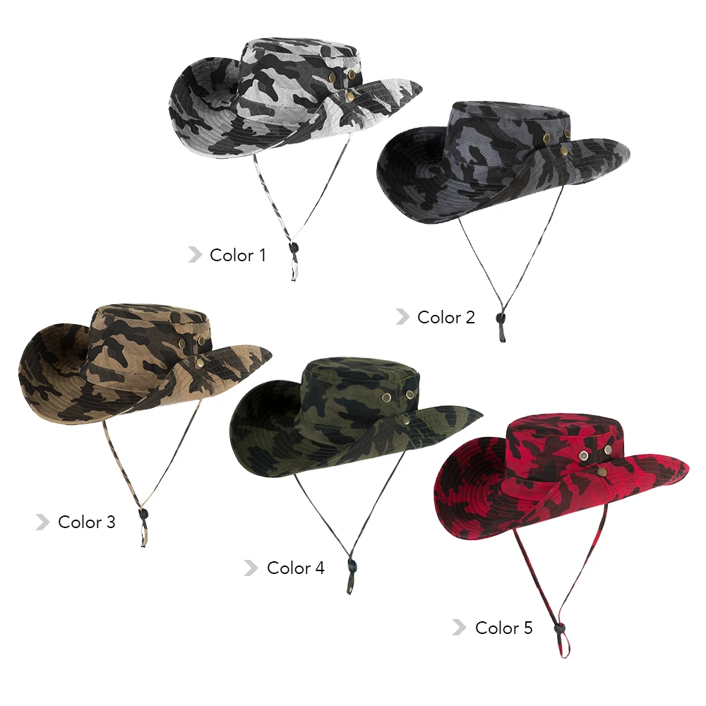 

Outdoor Breathable Fishing Cap Boonie Hat Wide Brim Nylon Sweat-wicking Hunting Fishing Safari Sun Hat For Pesca