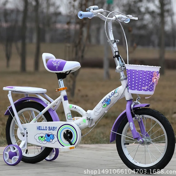 Discount Multifunctional children folding bicycle 12 inch baby bicycle bicycle stroller 3