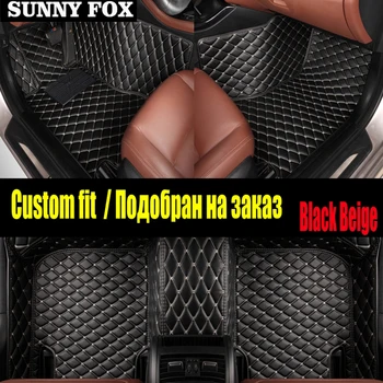 

SUNNY FOX car floor mats made for Kia K7 Cadenza full cover waterproof foot case car-styling carpet rugs perfect liners (2011-no