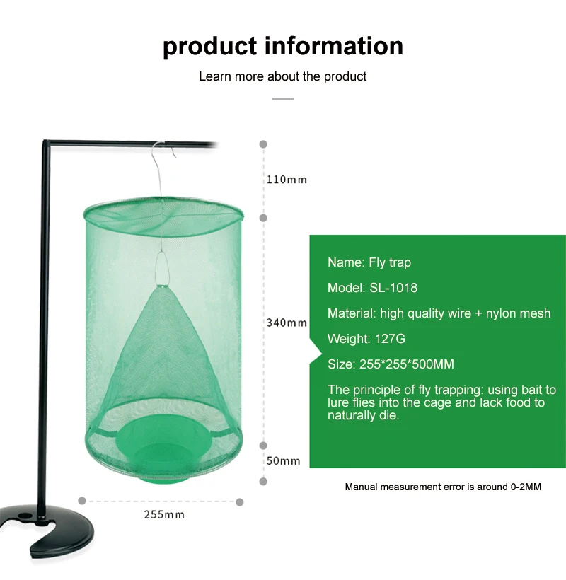Здоровье 1 шт. борьба с вредителями многоразовые Висячие мухоловки Убийца мух мухобойка клетка Чистая ловушка сад дом двор поставки