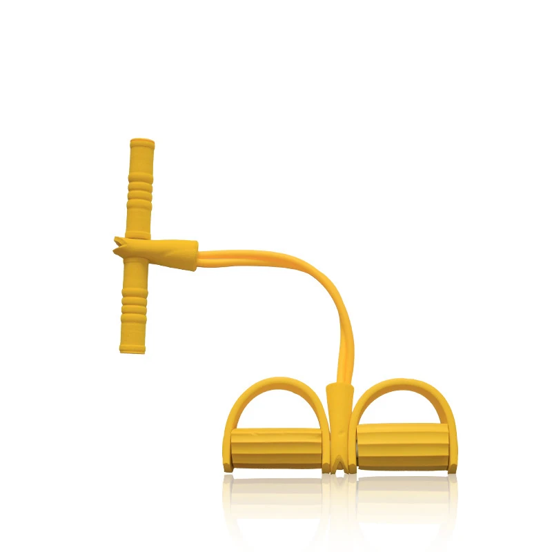 2 эластичные тяговые веревки, тренажер, вертушка, пояс для живота, для дома, для спортзала, для занятий спортом, для тренировок, эластичные ленты для фитнес-оборудования - Цвет: Цвет: желтый