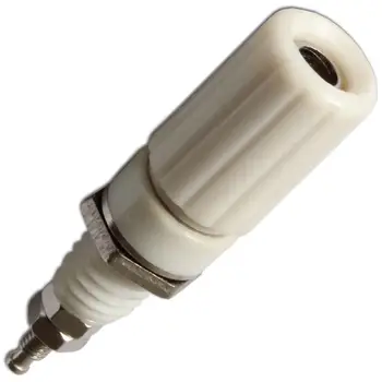 

10 PCS white Binding Post Terminals Female Banana Socket Speaker cable for 4mm Banana plug