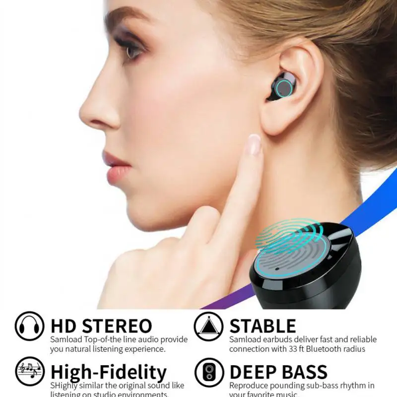 X8 Bluetooth 5,0 наушники спортивная водонепроницаемая гарнитура с 1000 мАч портативная зарядная коробка Адаптивное шумоподавление S1