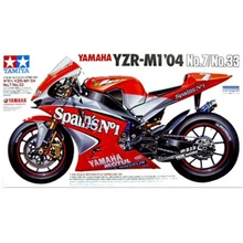 Tamiya по супер скидке 14100 модель здания Наборы 1:12 весы Yamaha YZR-M1 '04 № 7/No.33 мотоцикл сборки игрушки для детей и взрослых