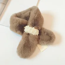 Осенне-зимний детский шарф, модный однотонный шарф в Корейском стиле для мальчиков и девочек 59