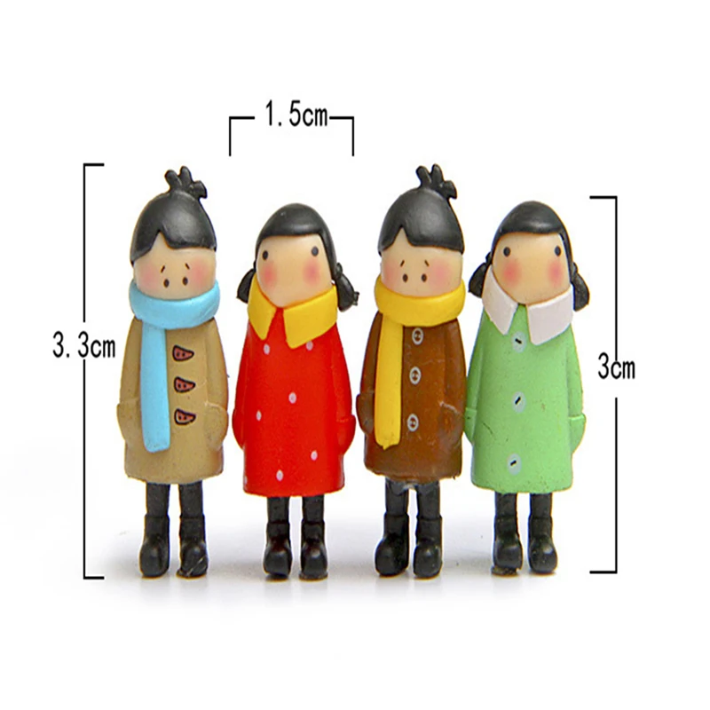

8Pcs/Lot Cartoon Lovers Figure Dolls DIY Micro Landscape Ornaments PVC Model Figurines Toys Wedding Cake Decor