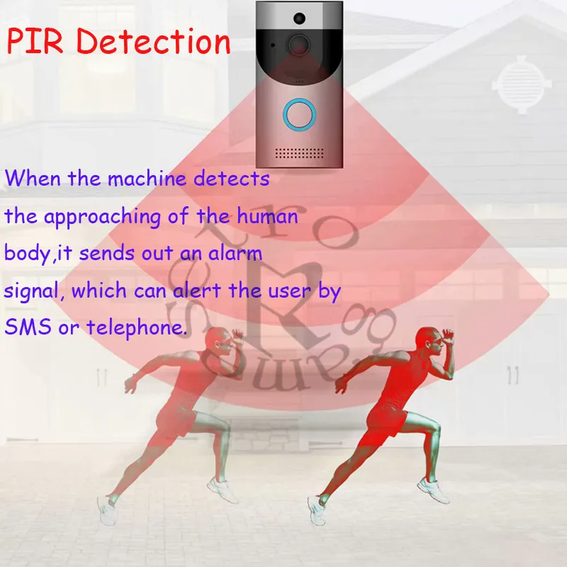 Wi-Fi беспроводное видеопереговорное устройство дверной звонок низкое энергопотребление умная камера безопасности B30 720P HD для двери дома