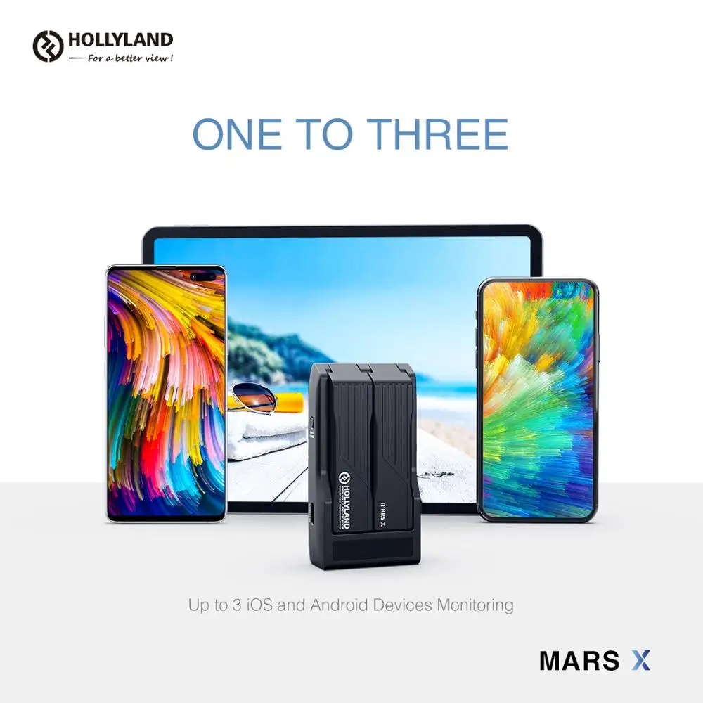 US $179.00 Hollyland Mars X 300ft Wireless Video Transmission Device 1080P HD Video Image Transmitter For IOS Android IPad Phone Camera